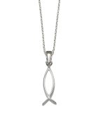 Sterling silver Deep Fish Pendant