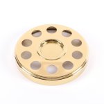Deluxe Communion Mini Bread Plate Tray & Bread Disc Gold