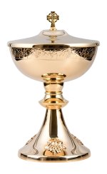 Golden Plated Ciborium H 24.5 cm