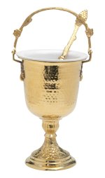 Holy Water Vessel with Aspergil H 35.5 cm