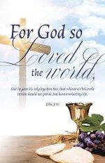 Communion Bulletin: For God (Package of 100)