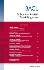 Biblical and Ancient Greek Linguistics, Volume 13
