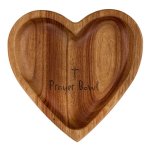 Prayer Bowl-Heart (6.5" x 6" x 1.25") Includes 10 Prayer Cards