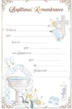 Baptismal Certificate/Boy