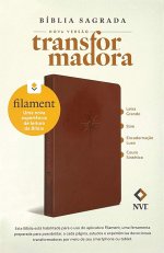 Bíblia Sagrada NVT Slim Letra Grande com Filament (LeatherLike, Brown)