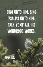 General Worship Bulletin: Sing Unto Him (Package of 100)