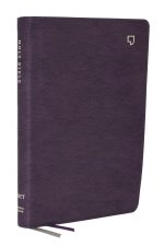 NET Bible, Large Print Thinline with Cross References, Purple Leathersoft, Comfort Print (Thumb Indexed)