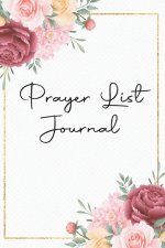 Prayer List Journal