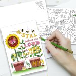 Psalms Coloring Postcards (Pack of 10)