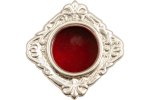 Nickel Plated Pocket Reliquary D 6 cm