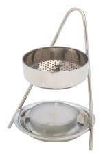 Nickel Plated Incense Burner H 10 cm