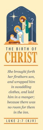 Birth of Christ Kids Bookmark (pack of 25)