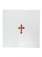 7" x 7" Chalice Pall - Polycotton - Red Cross Design