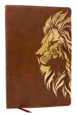 NKJV, Personal Size Thinline Bible with Cross References, Brown Leathersoft, Comfort Print, Red Letter