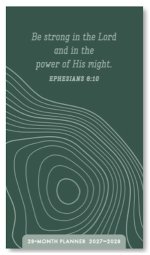 2027-2028 Pocket Planner: Be Strong