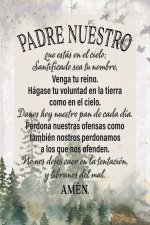 Spanish Plaque-Our Father (Padre Nuestro) (4 x 6)
