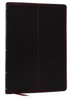 NKJV-NET Parallel New Testament with NET Translators' Notes, Black Leathersoft, Red Letter, Comfort Print