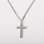 20" Sterling Silver Cross Necklace