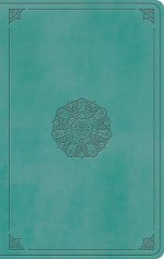 ESV Large Print Value Thinline Bible (TruTone, Turquoise, Emblem Design)
