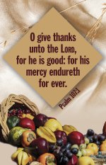 Thanksgiving Bulletin: Unto the Lord (Package of 100)
