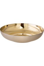 Nickel Plated Host Bowl with Gold Plated Inside D 15 cm