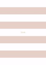 Spirit Stationery Striped A5 Notebook - Dusty Pink