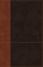 NIV, Personal Size Reference Bible, Large Print, Leathersoft, Tan/Brown, Red Letter, Thumb Indexed, Comfort Print