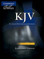 KJV Clarion Reference Bible Calfskin Leather Black