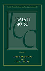 Isaiah 40-55 Vol 2: International Critical Commentary