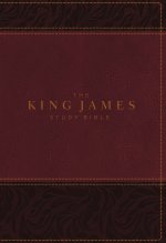 The King James Study Bible, Imitation Leather, Burgundy, Indexed, Full-Color Edition