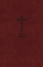 KJV, Value Thinline Bible, Large Print, Imitation Leather, Burgundy, Red Letter Edition
