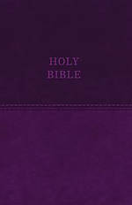 KJV, Value Thinline Bible, Large Print, Imitation Leather, Purple, Red Letter Edition