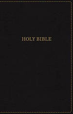 KJV, Thinline Bible, Large Print, Imitation Leather, Black, Red Letter Edition