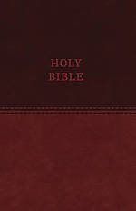 KJV, Value Thinline Bible, Standard Print, Imitation Leather, Brown, Red Letter Edition