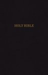 KJV, Reference Bible, Giant Print, Bonded Leather, Black, Indexed, Red Letter Edition