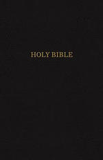 KJV Reference Bible, Black, Bonded Leather, Giant Print, Personal Size, Red Letter, References, Translation Notes, Presentation Page,  Introductions, Reading Plan