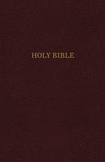 KJV, Reference Bible, Personal Size Giant Print, Bonded Leather, Burgundy, Red Letter Edition