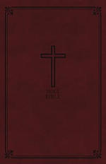 KJV, Reference Bible, Personal Size Giant Print, Imitation Leather, Burgundy, Red Letter Edition