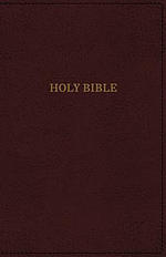 KJV, Deluxe Reference Bible, Super Giant Print, Imitation Leather, Burgundy, Red Letter Edition