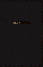KJV Holy Bible: Large Print Thinline, Black Leathersoft, Red Letter, Comfort Print (Thumb Indexed): King James Version