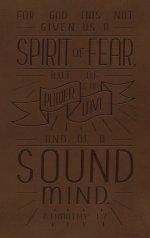 NKJV, Personal Size Reference Bible, Verse Art Cover Collection, Genuine Leather, Brown, Red Letter, Comfort Print