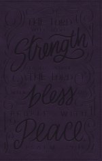 NKJV, Giant Print Center-Column Reference Bible, Verse Art Cover Collection, Leathersoft, Purple, Red Letter, Comfort Print