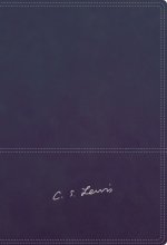 RVR, Biblia Reflexiones de C. S. Lewis, Interior a dos colores, Leathersoft, Azul marino, Comfort Print