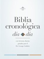RVR 1960 Biblia cronológica, día por día, tapa dura