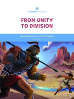 The Gospel Project for Kids: Younger Kids Activity Pages - Volume 4: From Unity to Division