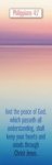 Bookmark-And The Peace Of God  Which Passeth All Understanding (Philippians 4:7) (Pack Of 25)