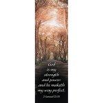 Bookmark-God Is My Strength And Power: And He Maketh My Way Perfect (2 Samuel 22:33) (Pack Of 25)