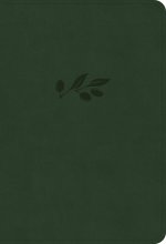 NASB Large Print Compact Reference Bible, Olive LeatherTouch