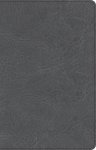 CSB Thinline Bible, Charcoal LeatherTouch