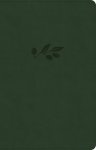 CSB Thinline Reference Bible, Olive LeatherTouch